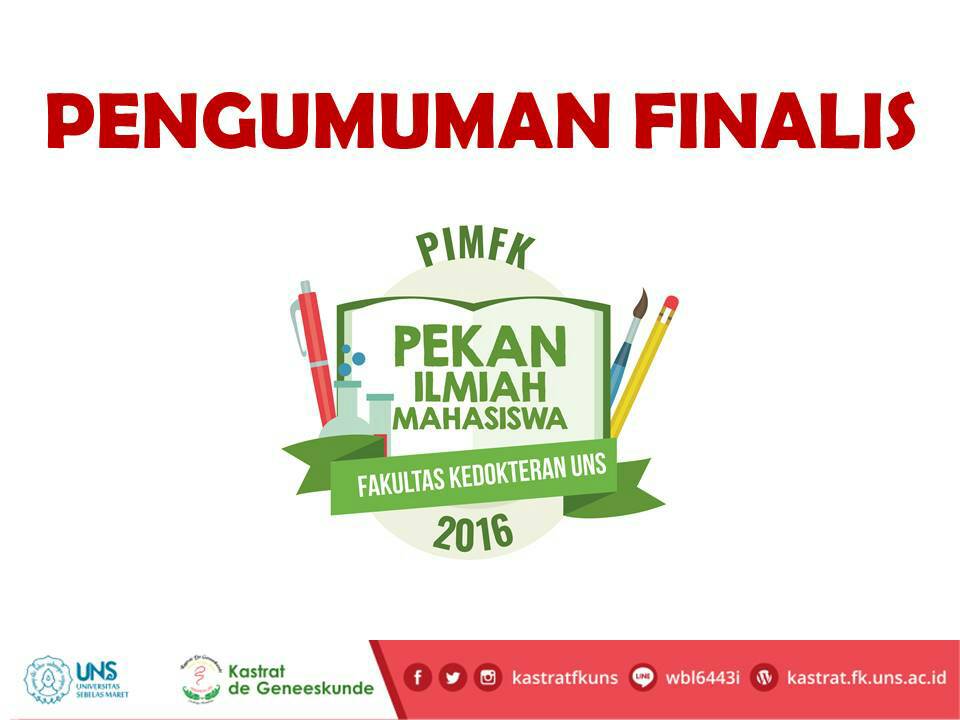 Pengumuman Finalis PIMFK 2016